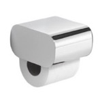 Gedy 3225-13 Round Chrome Toilet Paper Dispenser With Cover